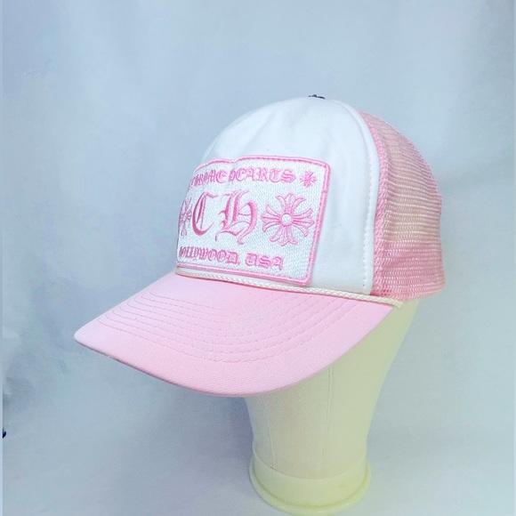 Chrome Hearts Pink Hollywood Trucker Hat - Picture 4 of 9